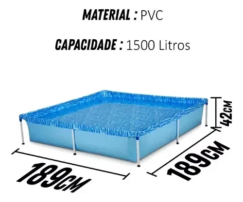 Piletas MOR 1500Lts. 1,89 X 1,89 X 0,42 2