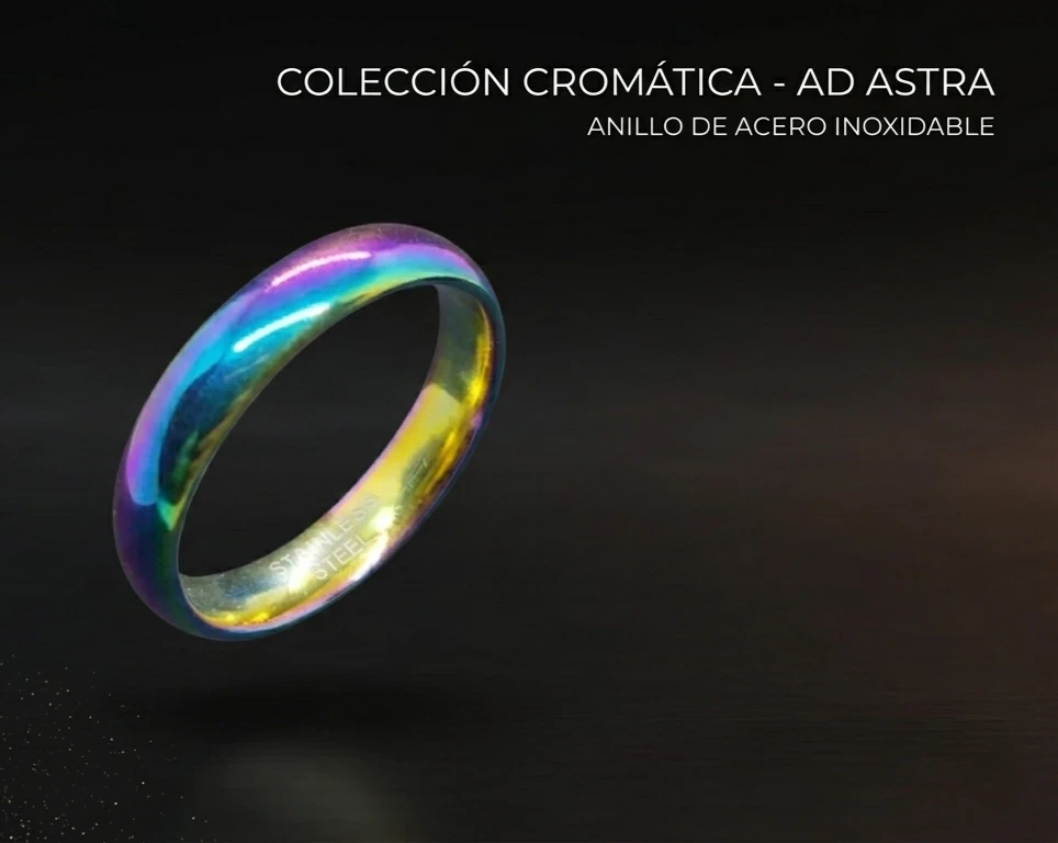 Anillo de Acero Inoxidable - Colección Cromática
