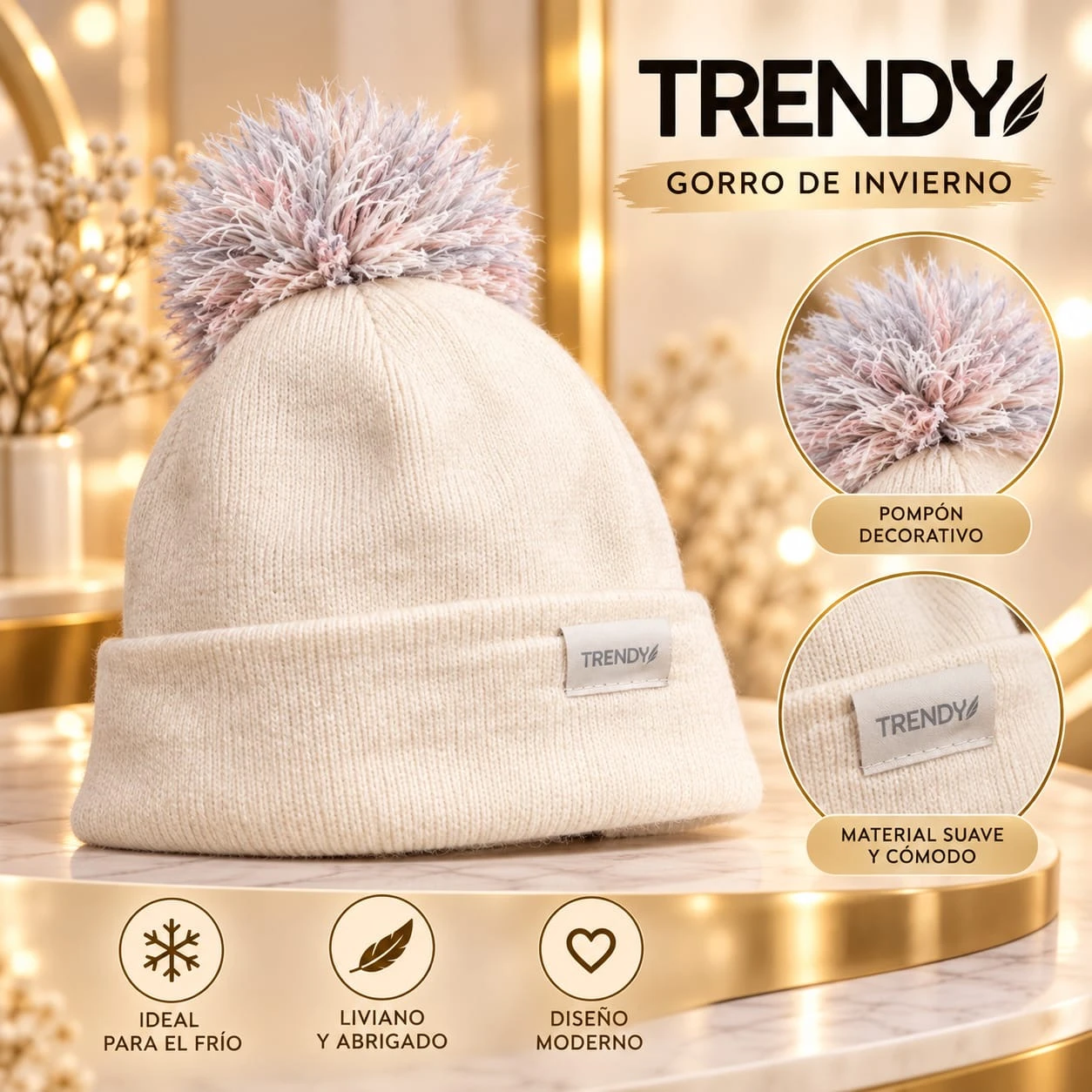 GORRO DE INVIERNO TRENDY