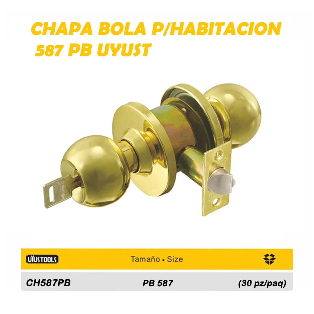 CHAPA BOLA P/HABITACION 587 PB UYUST 