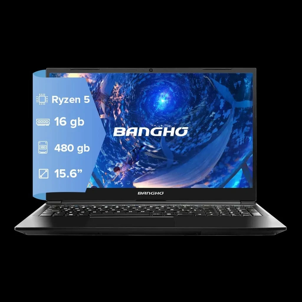  *NOTEBOOK 15" BANGHO MAX L5 RYZEN 5 7430U,16GB RAM 480GB SSD, PANTALLA 15,6" FREE*