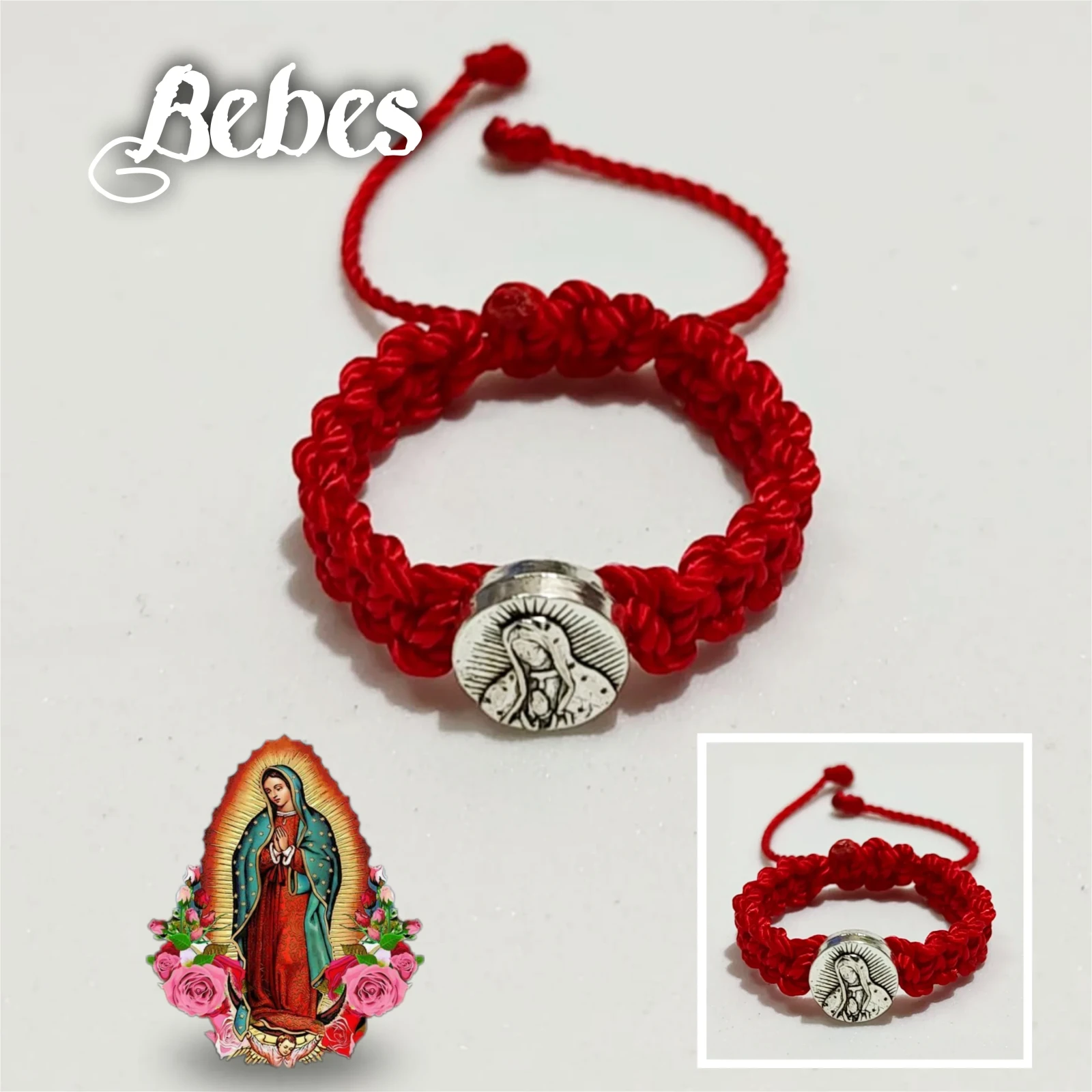 Pulsera de la Virgen de Guadalupé para Bebés