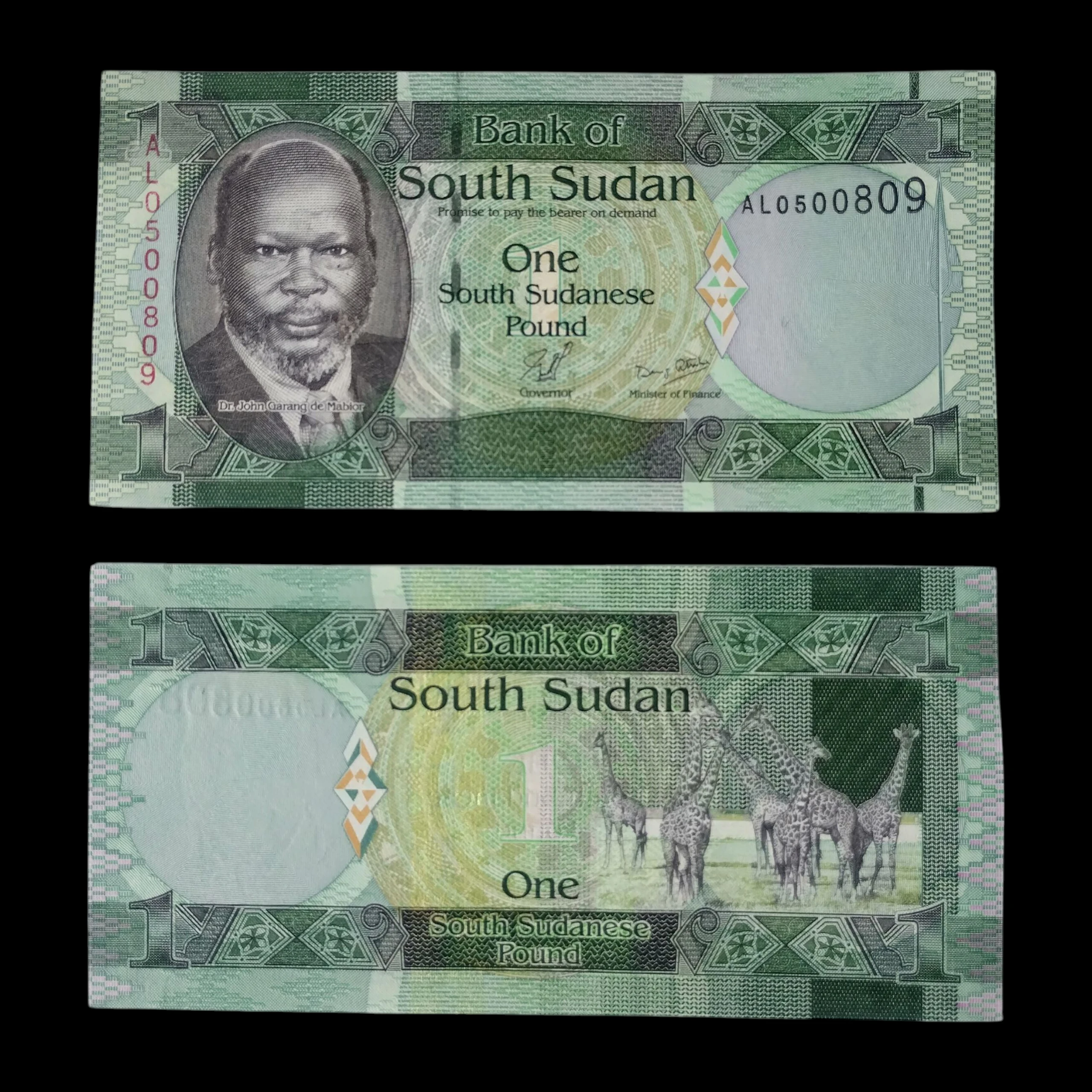 • Sudán del Sur , 1 libra unc