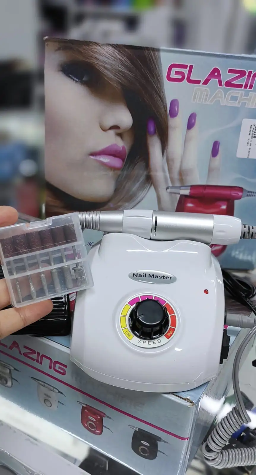 Pulidora Uñas Profesional Manicure Pedicure Eléctrico con Pedal  3