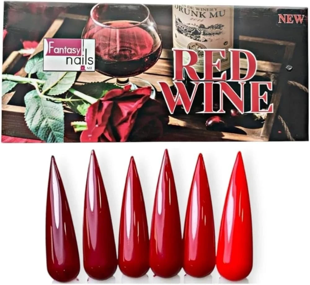 COLECCION RED WINE FANTASY NAILS