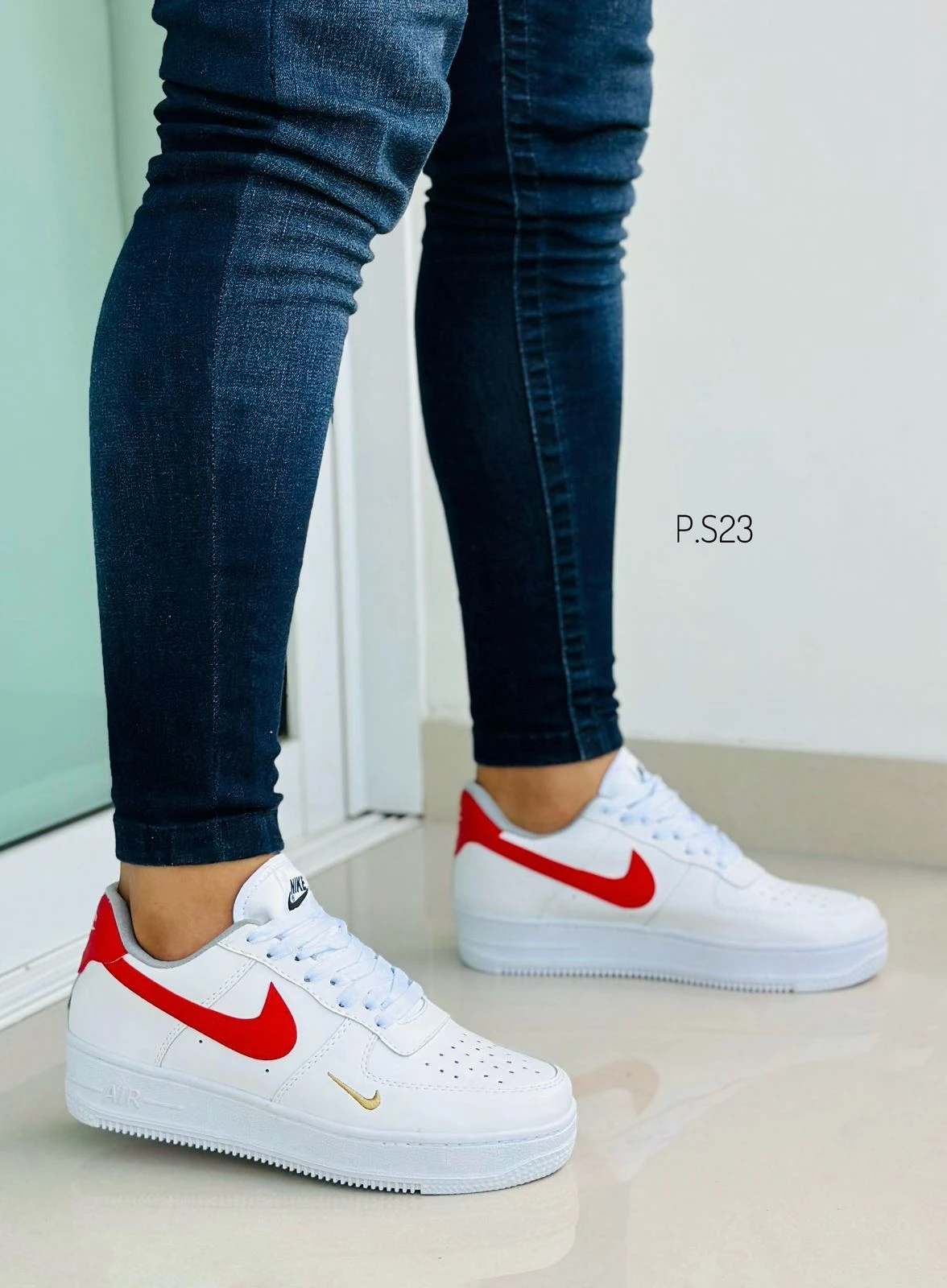 Nike four one blanco rojo bgd