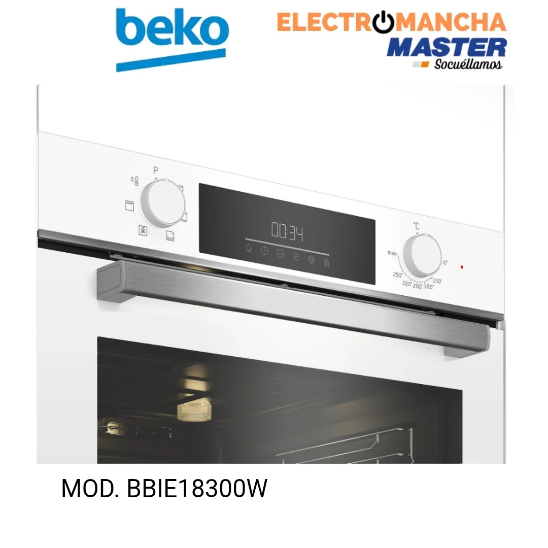 HORNO BEKO BBIE18300W MULTIFUNCION CRISTAL BLANCO  3