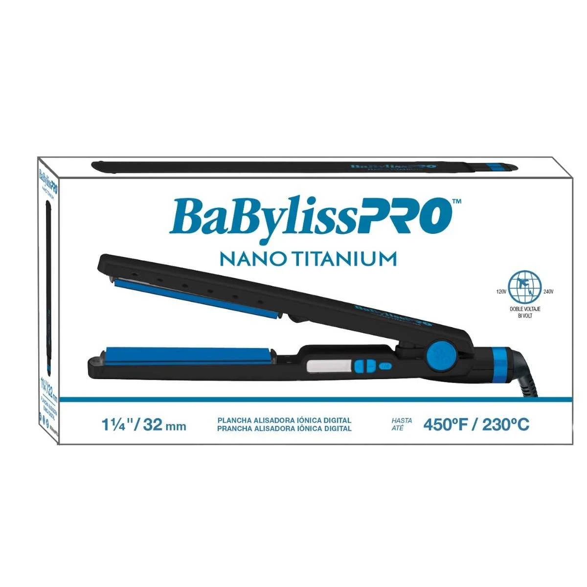 PLANCHITA BABYLISS PRO NANO TIRANIUM BLACK