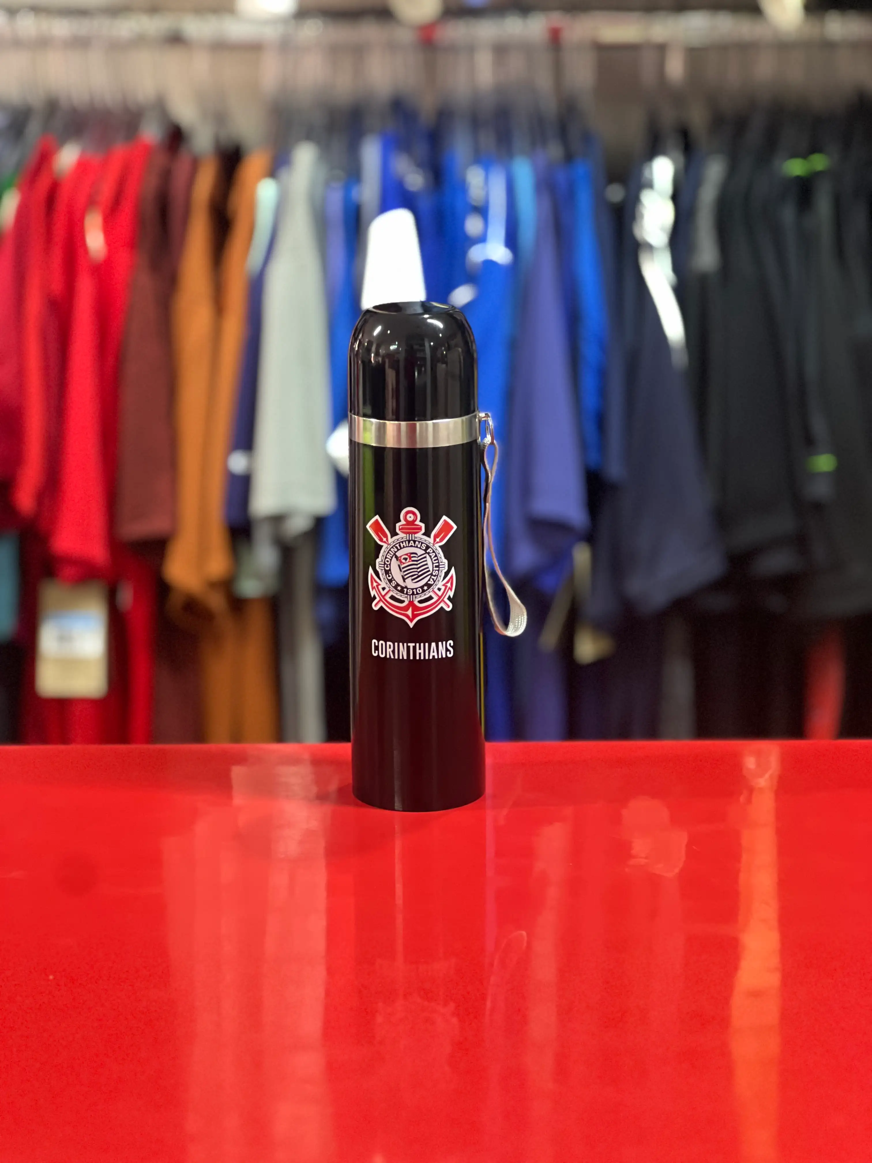 Garrafa térmica em inox esmaltada 