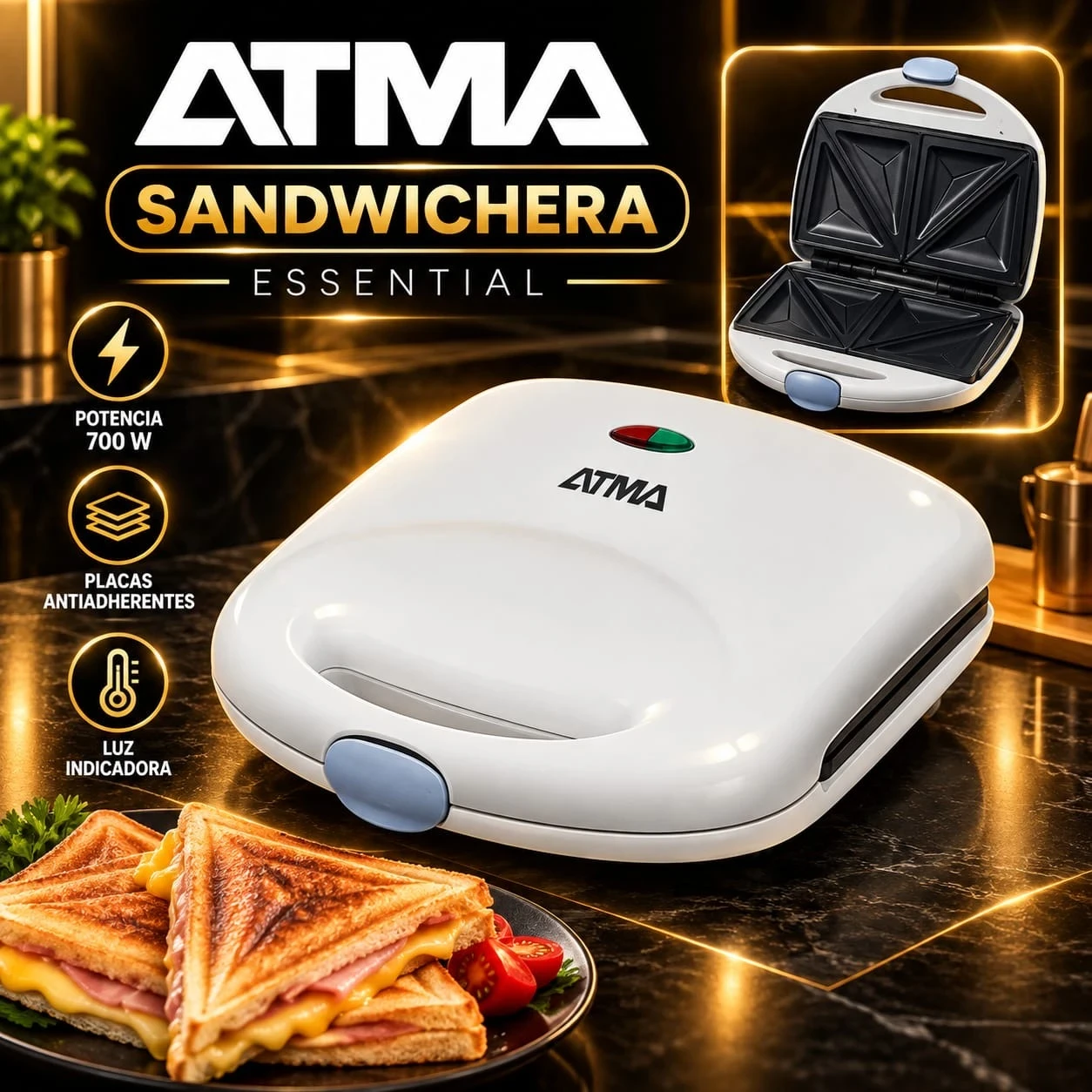 SANDWICHERA ATMA ESSENTIAL *CONSULTAR DISPONIBILIDAD CON EL VENDEDOR*