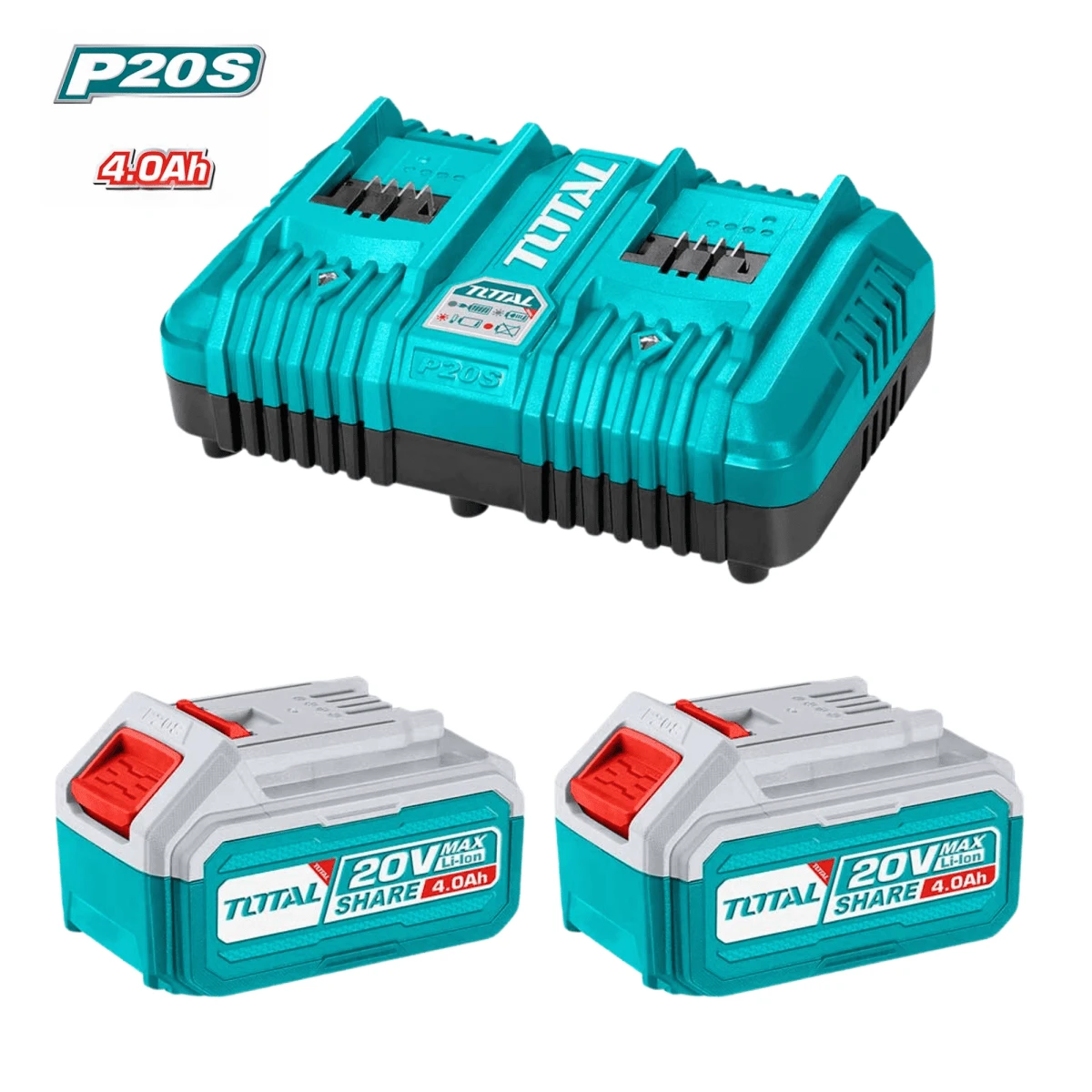TGSLI401682 Motosierra inalámbrica 16" + 2 baterías 4ah+ cargador total 4