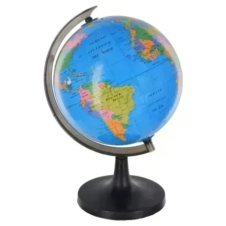 Globo terráqueo de 21 cm  de plástico  2