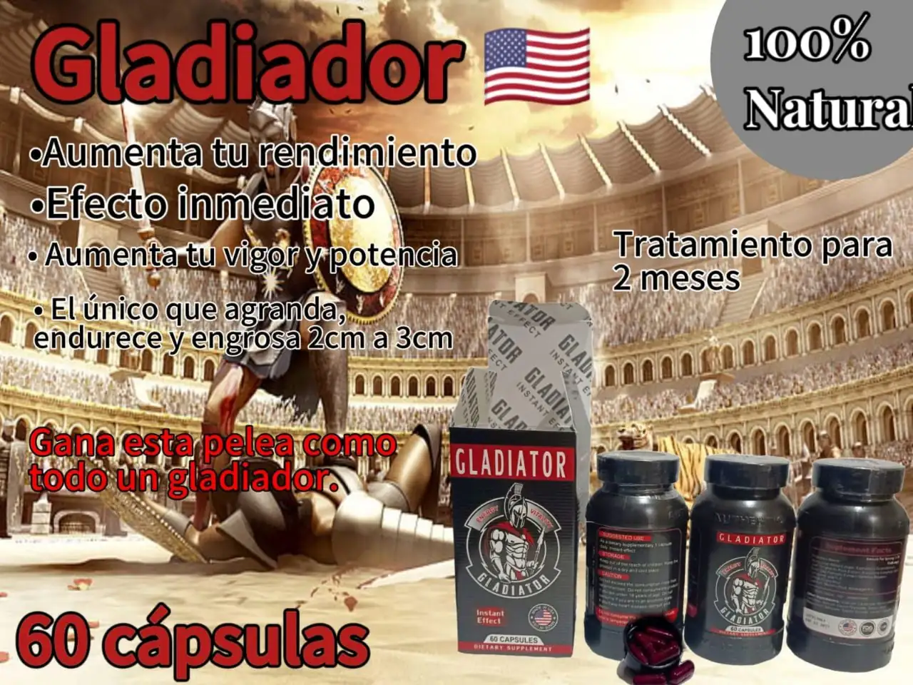 Gladiator 60 cápsulas 