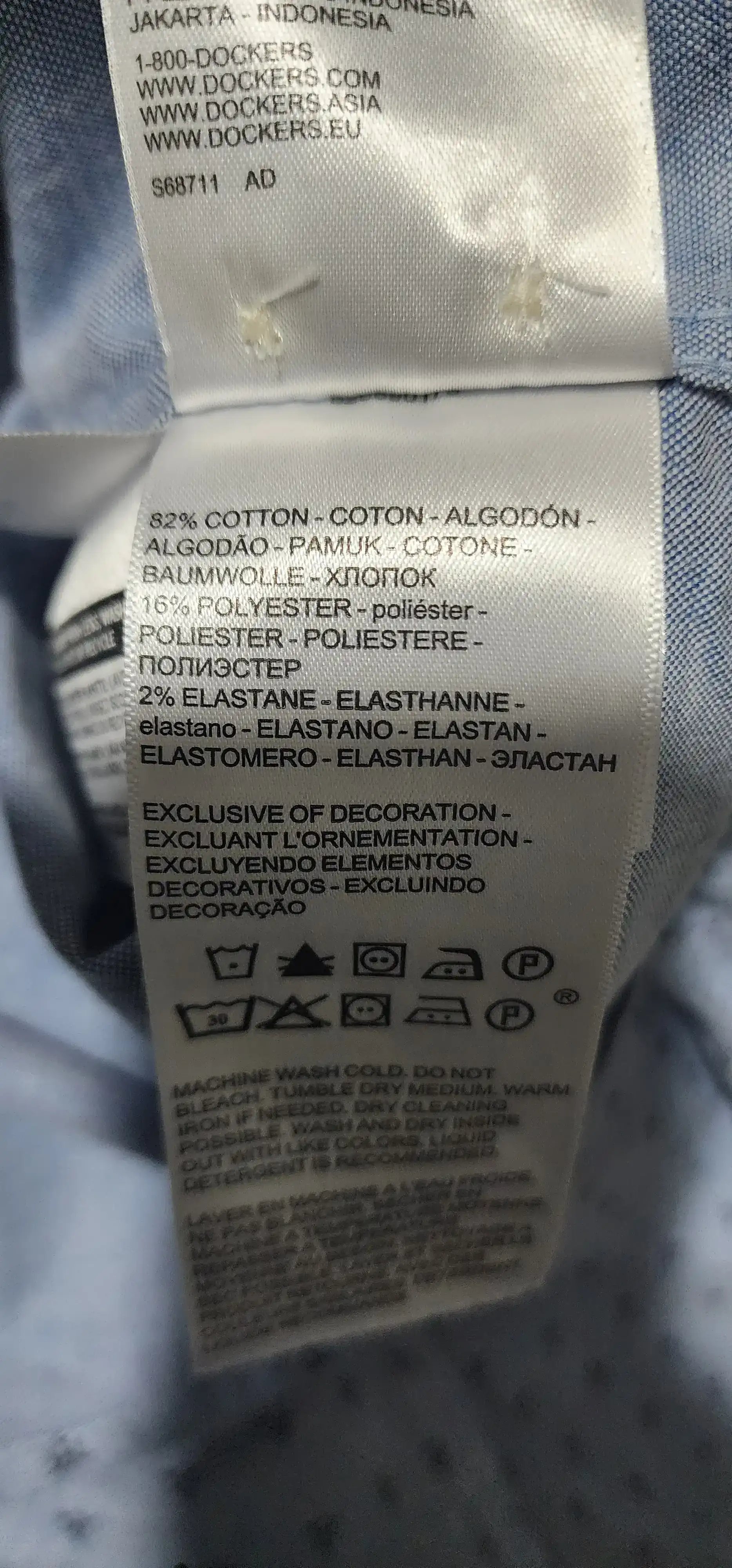 Camisa azul estampada 4