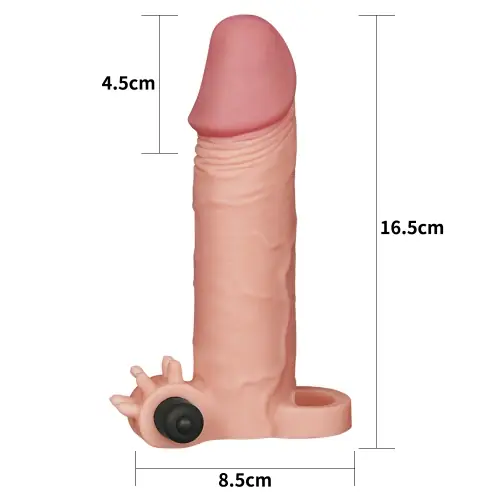 Add 2" Pleasure X Tender Vibrating Penis Sleeve 4