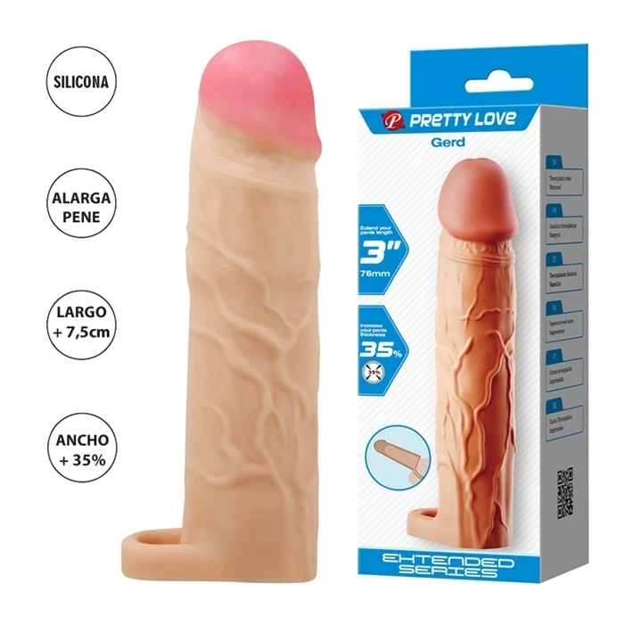 Funda Extension Gerd para pene Aumento 8 cm