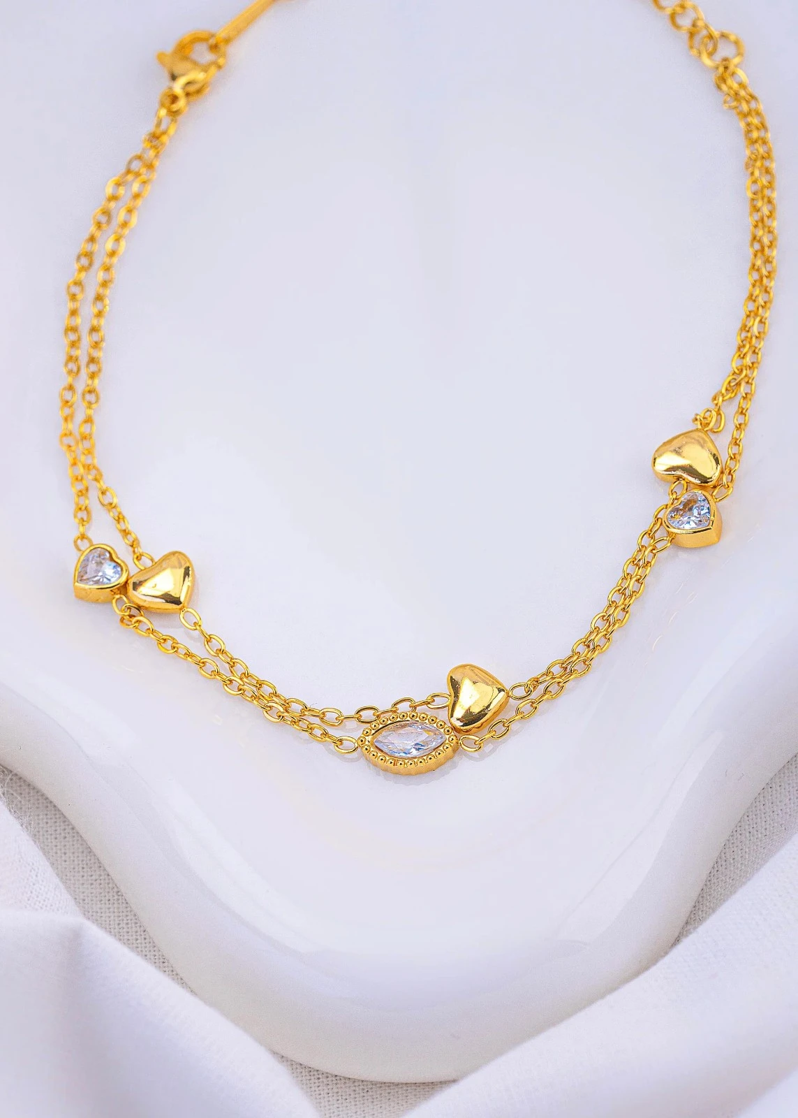 Tobillera Corazones Circones  3