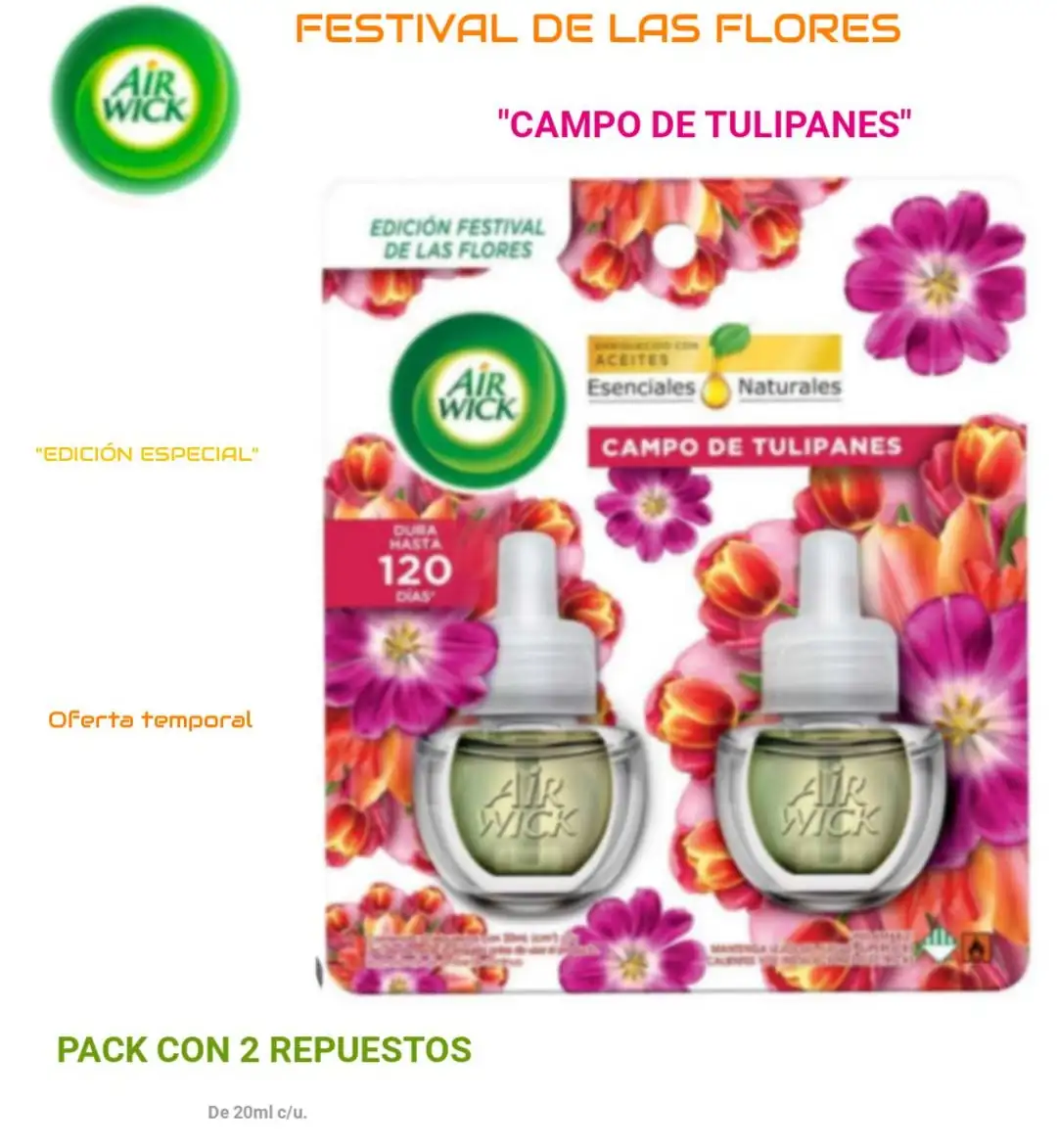 Air Wick 2pack Repuestos Tulipanes 