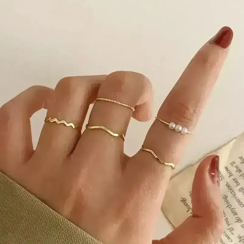 Set x5 Anillos Rosy REF: D25
