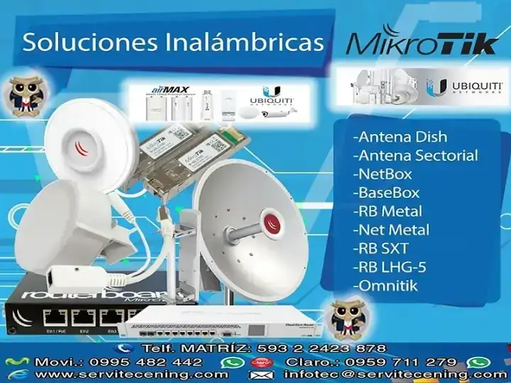 SOLUCIONES INALÁMBRICAS PTP  -MTP EN UBQ Y MICROTIK
