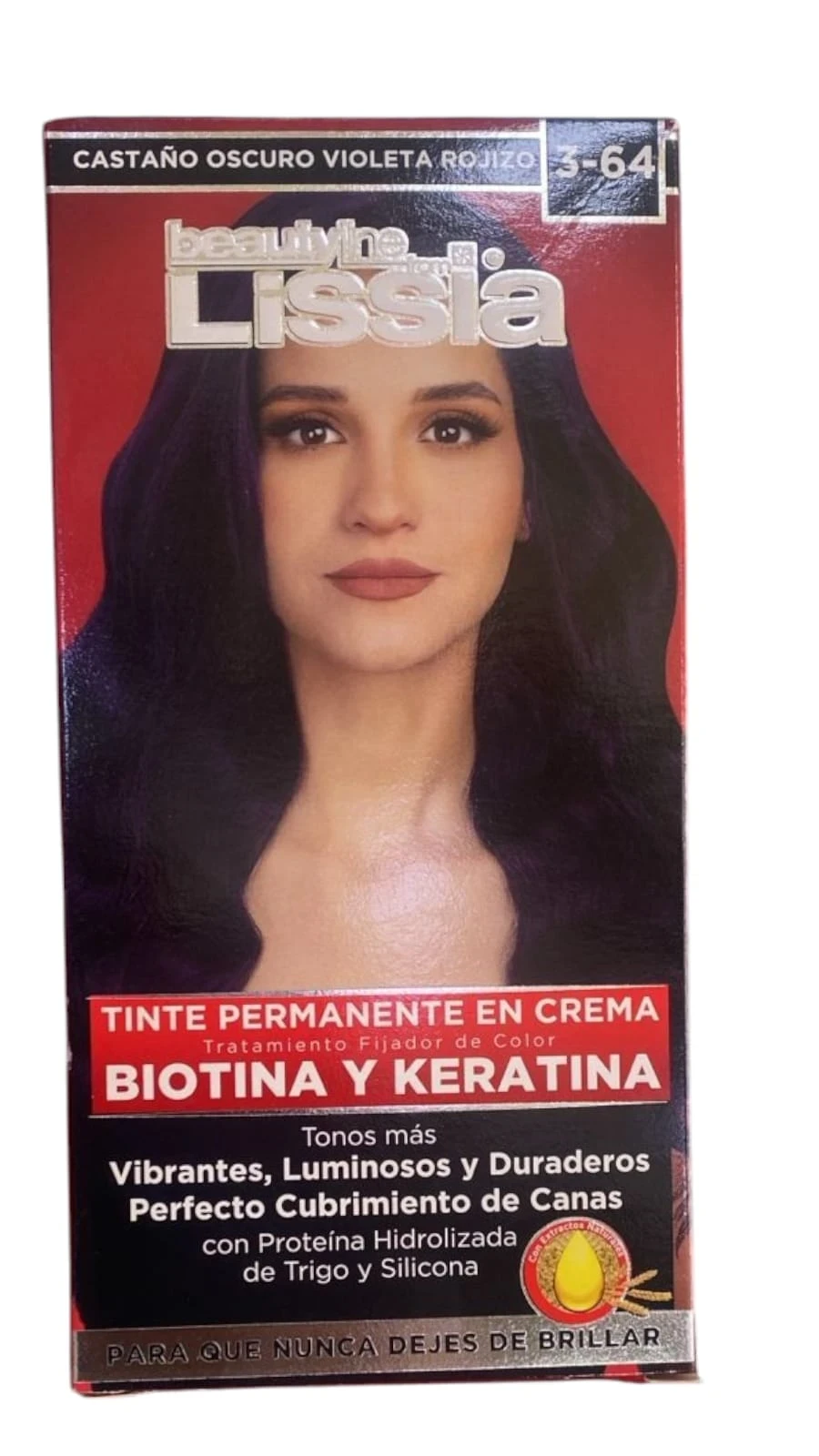 lissia tinte 3.64 castano oscuro violeta rojizo