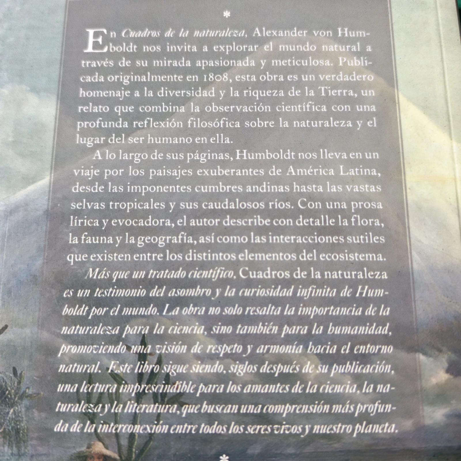 Cuadros de la naturaleza, Alexander Von Humboldt Nuevo  2