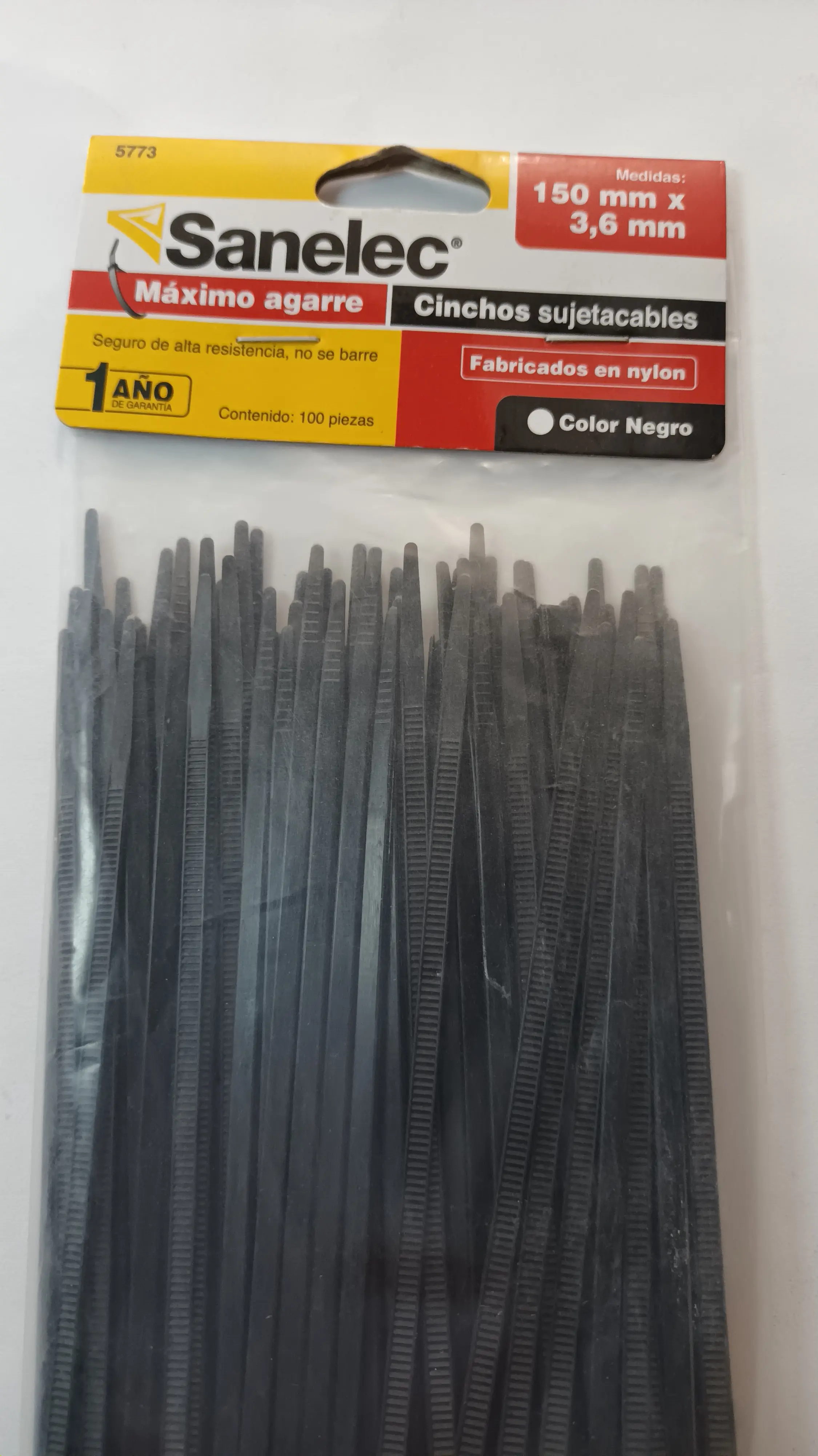 CINCHOS DE PLASTICO 15 CM X 3.6 MM