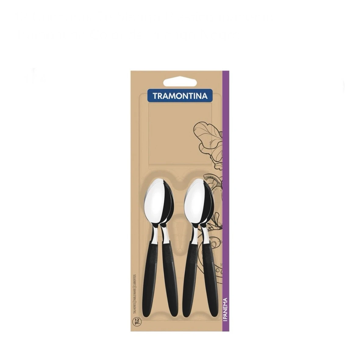 IPANEMA CUCHARITA NEGRA X12