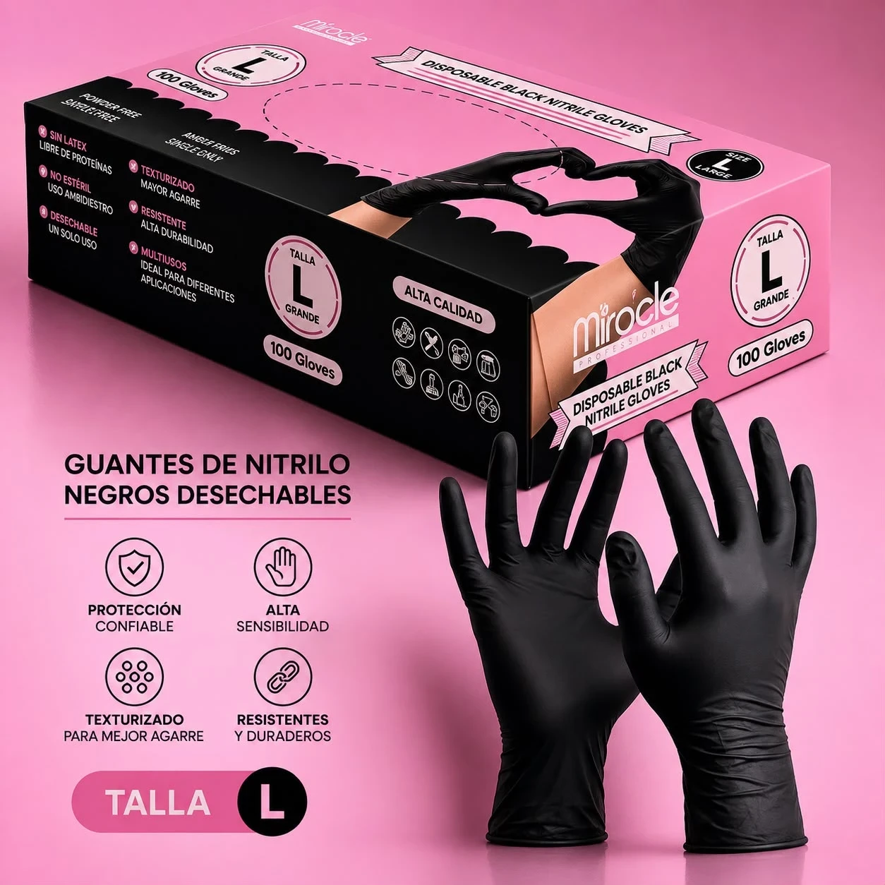 miracle caja de guantes de nitrilo negros talla l.jfif