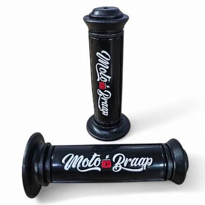 Grips Moto Braap (par) 12 cm color negro