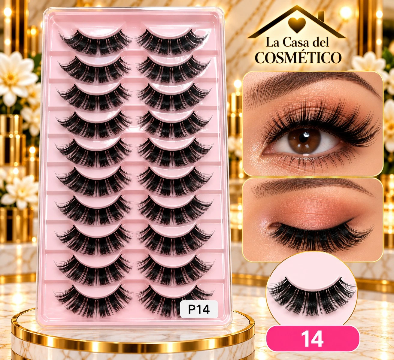 lumera set pestañas pestañas mirada seductora p14