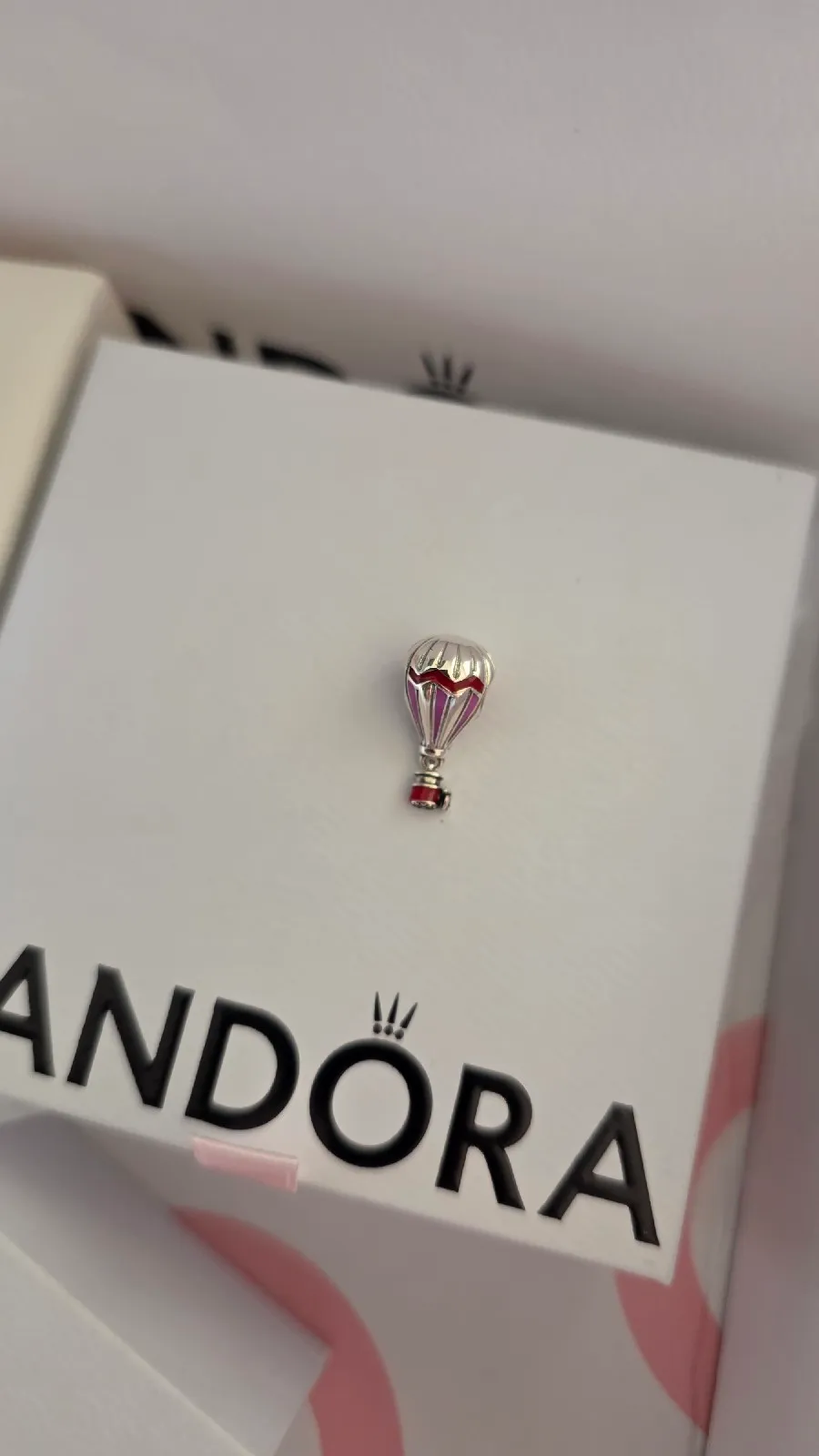 Pandora Charm Colgante Globo Aerostático Rojo  3
