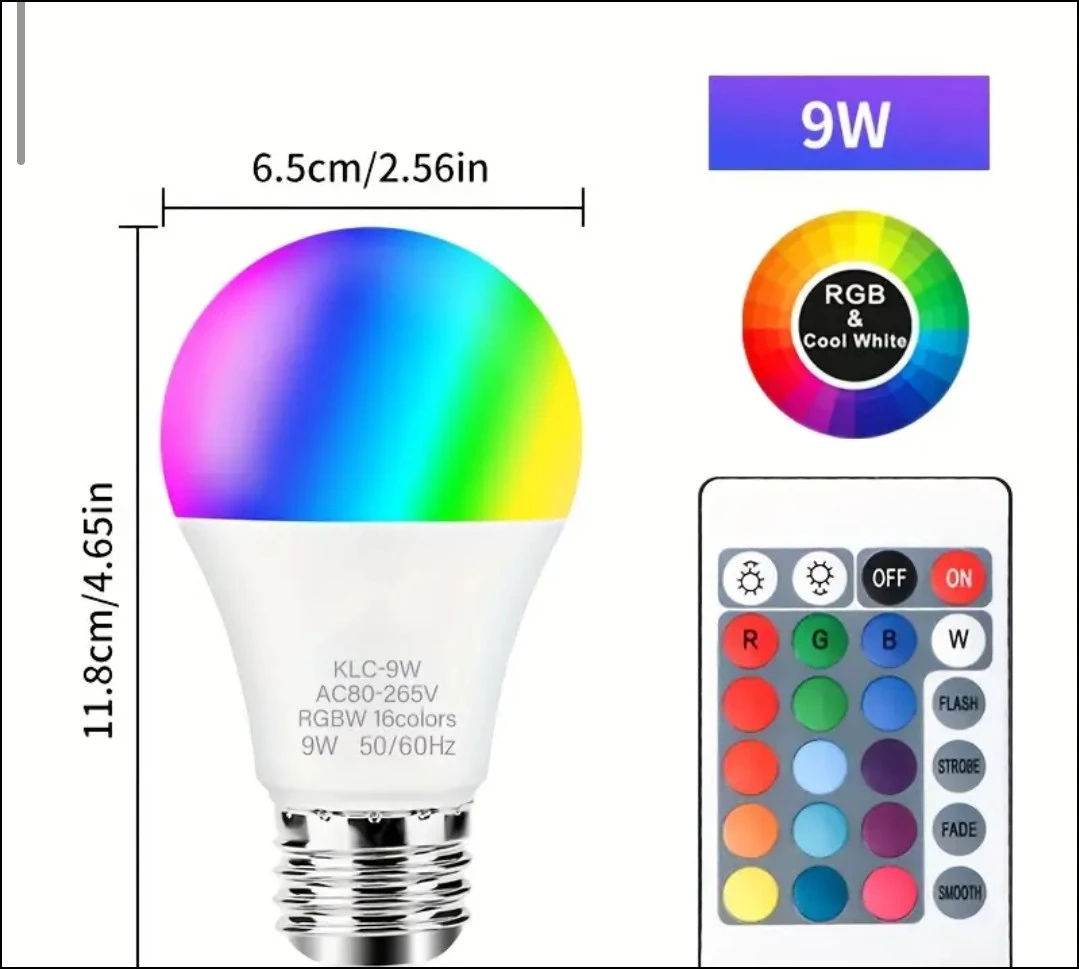Bombilla LED RGB  2