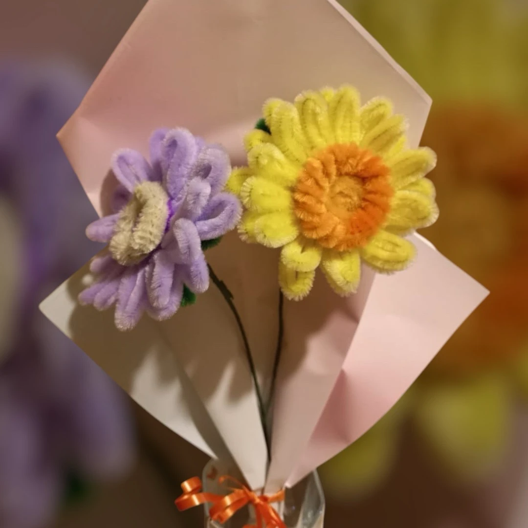Flores artesanales hechas a mano 9