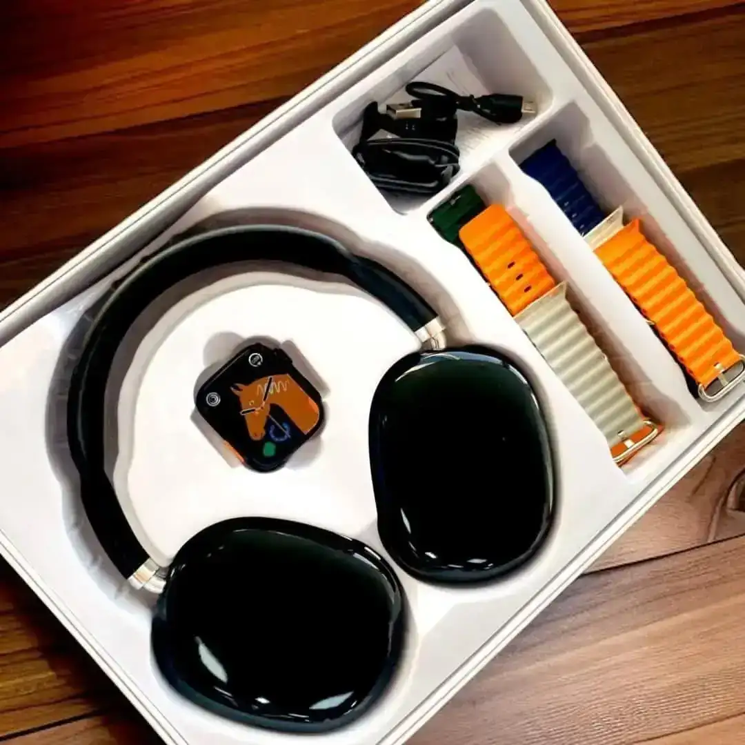 Combo Smartwatch con audifonos diadema 