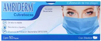Cubrebocas adulto plisado 2