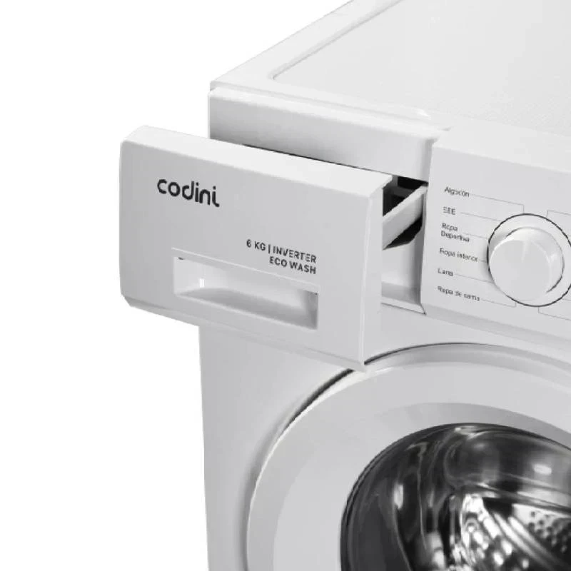 LAVARROPAS AUTOMÁTICO CODINI 6KG ECO WASH 1000RPM  3