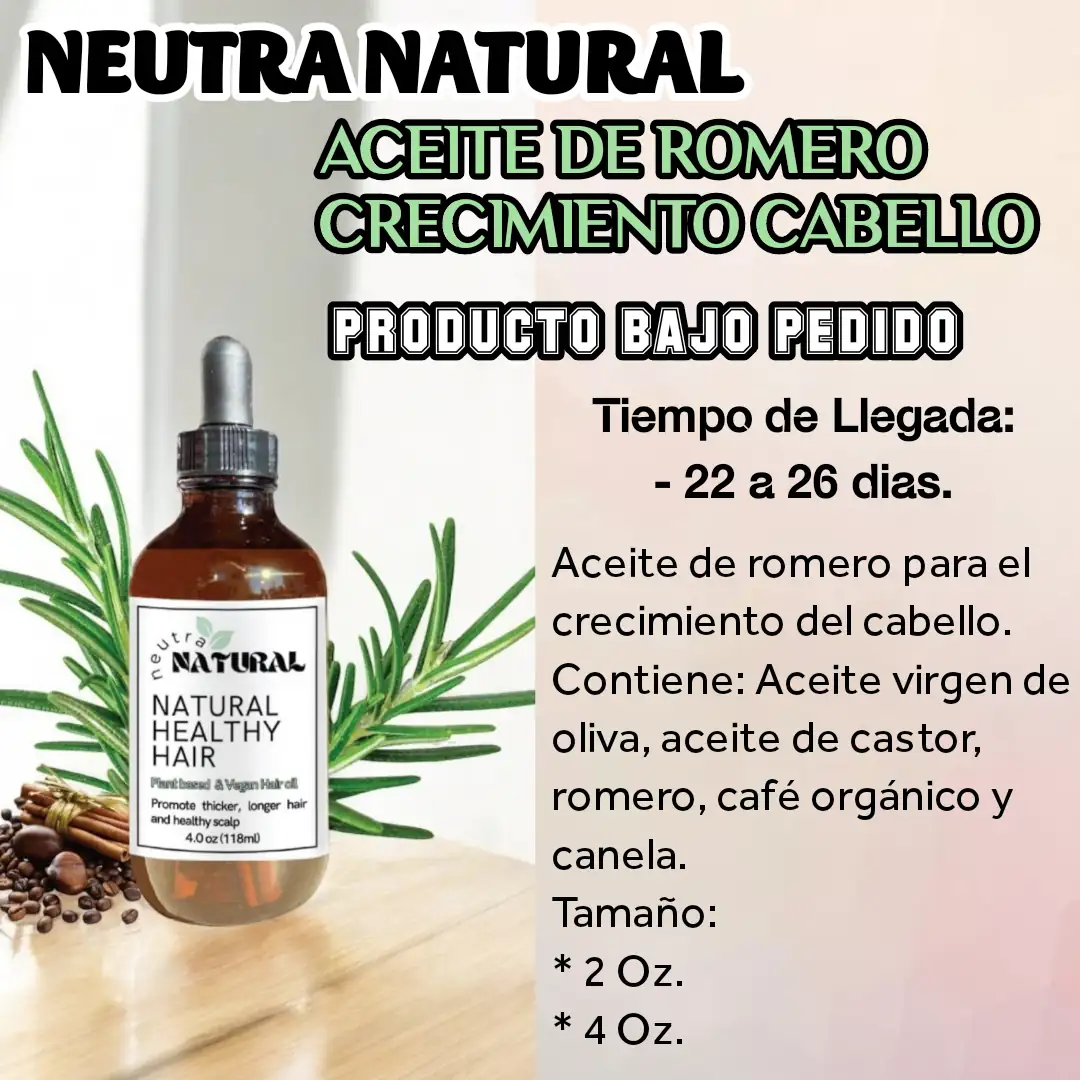 NEUTRA NATURAL ACEITE CAPILAR DE ROMERO