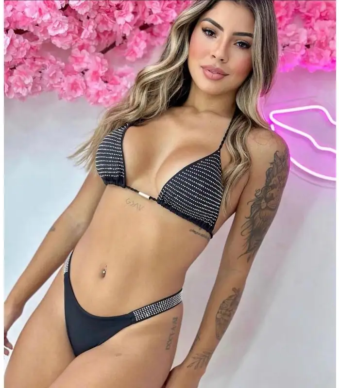 Biquíni com Brilho Cortininha