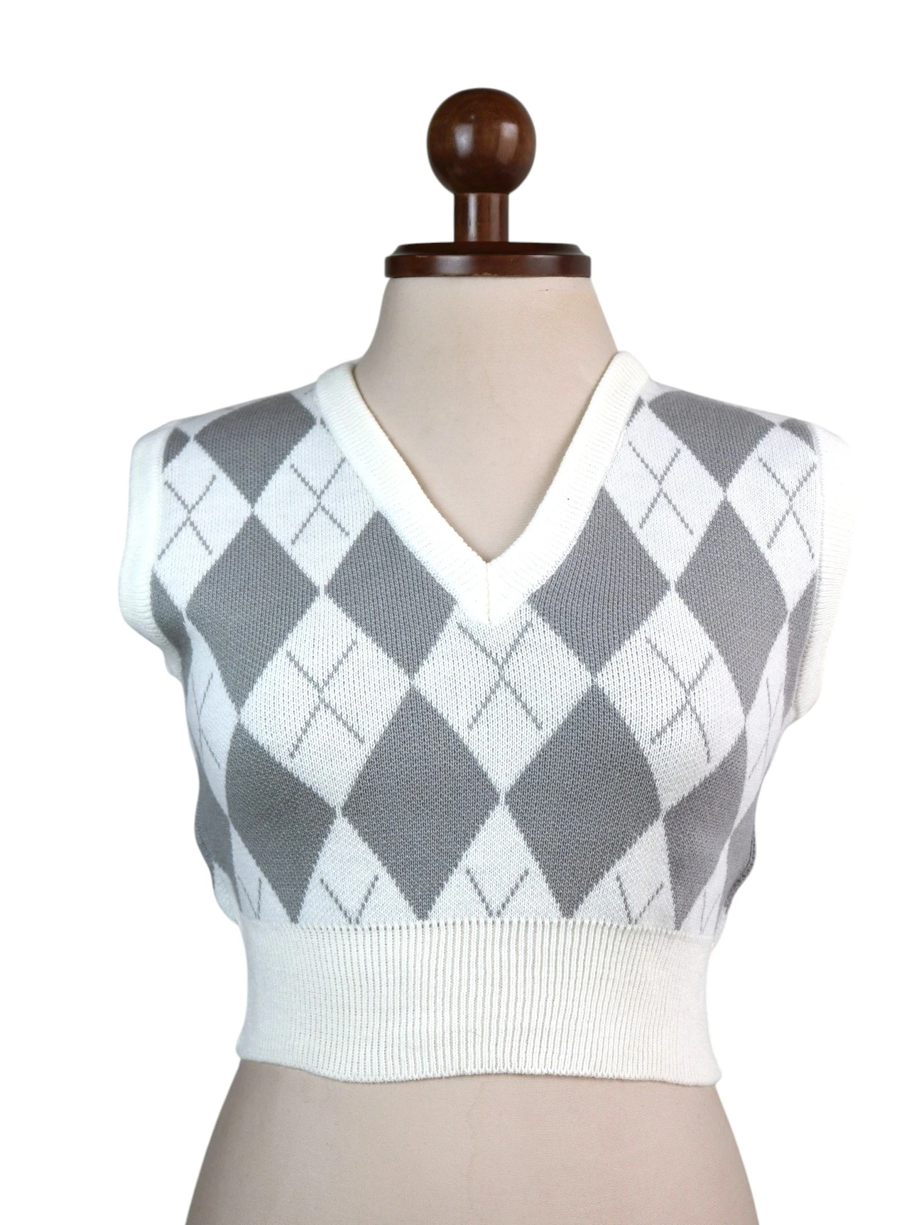 Chaleco rombos gris