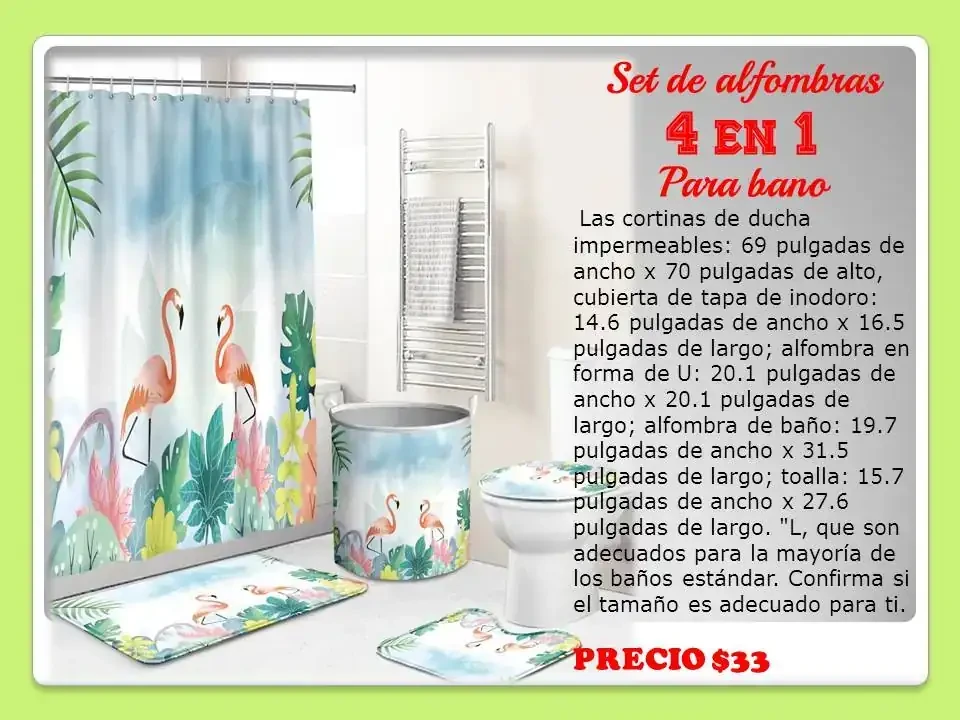 Set de alfombras para baño  2