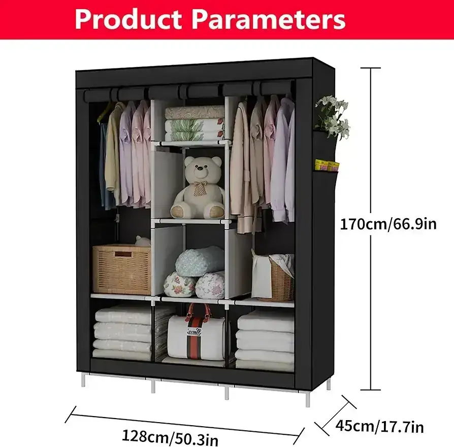 CLOSET ARMABLE DE 8 ESPACIOS 3