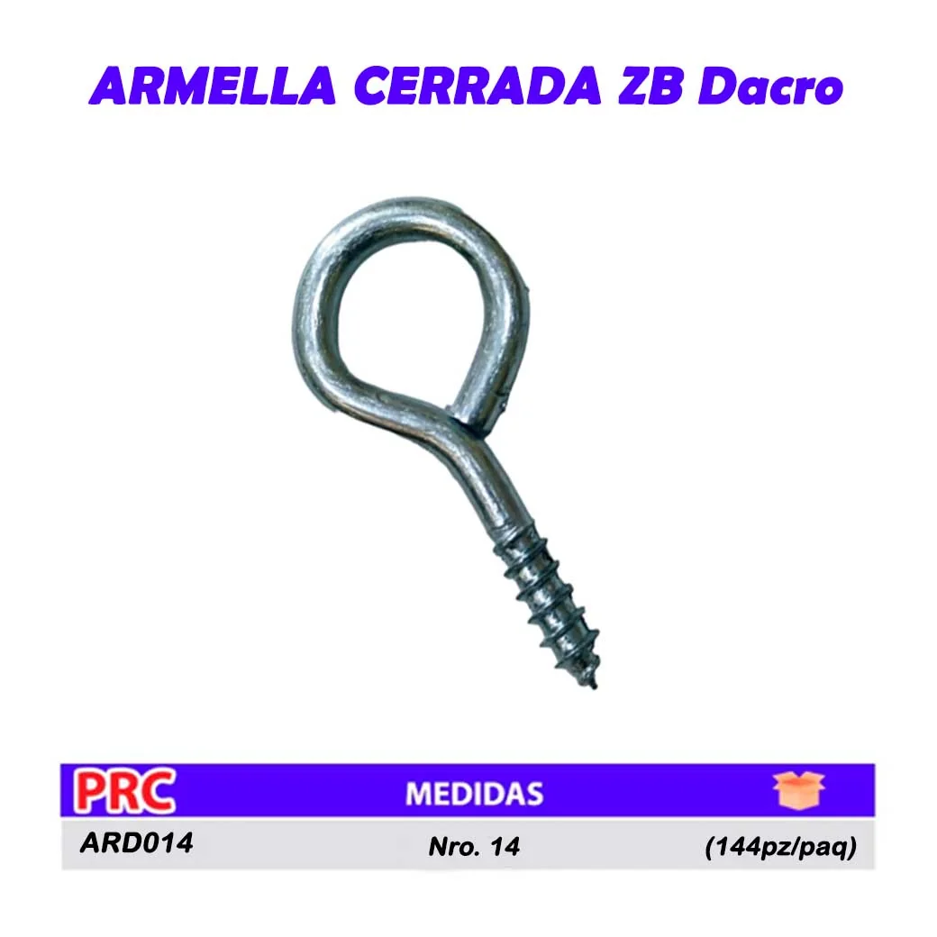 ARMELLA CERRADA (144pz/paq) ZB Dacro Nro. 14