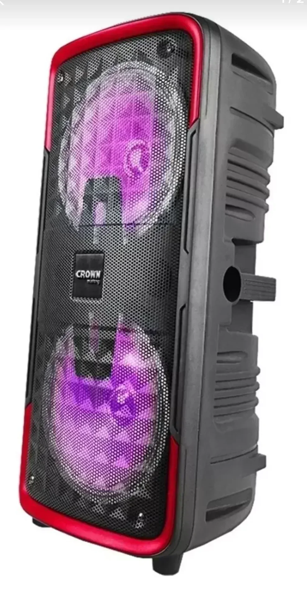 Parlante Portatil Bluetooth Luces Led Crown Mustang Atomic 8