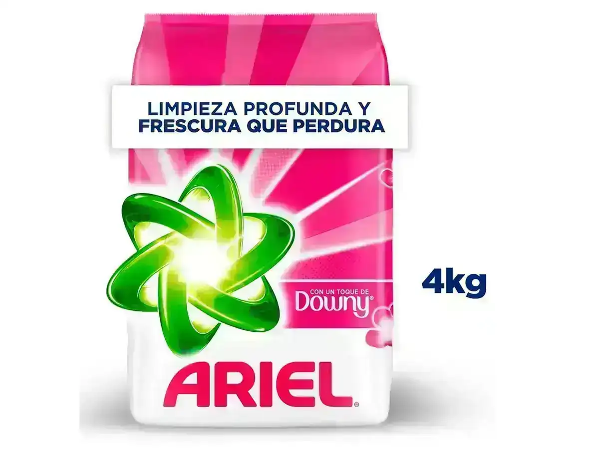 Detergente Ariel x 4kg - Toque de Downy
