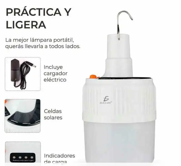 Foco Solar Con Control LED  3
