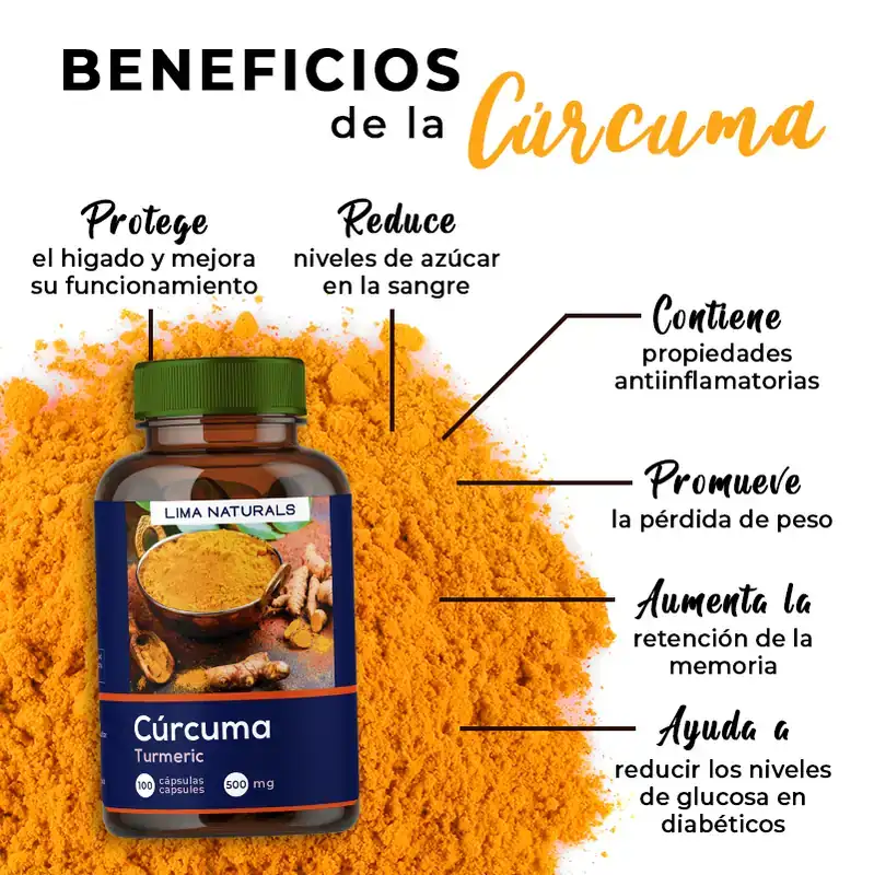 Curcuma 100 capsulas 500mg LN 3