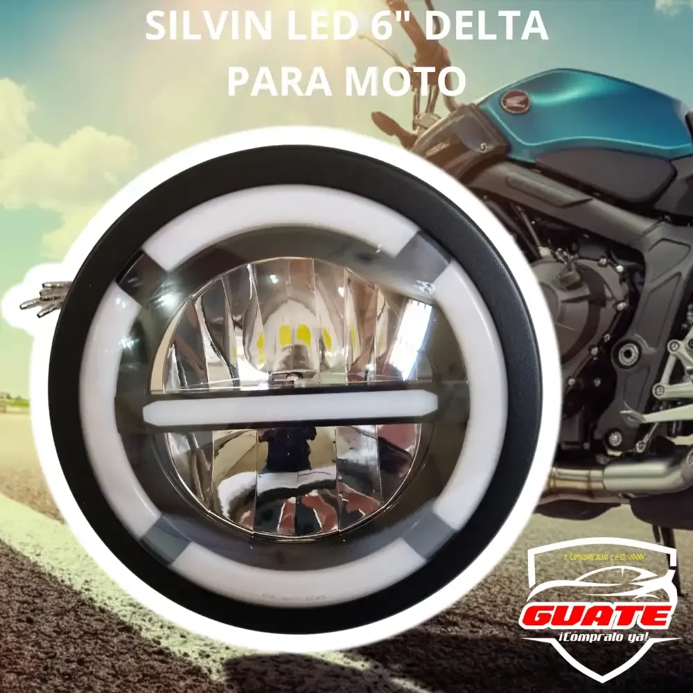 SILVIN REDONDO LED 6" DELTA  PARA MOTO