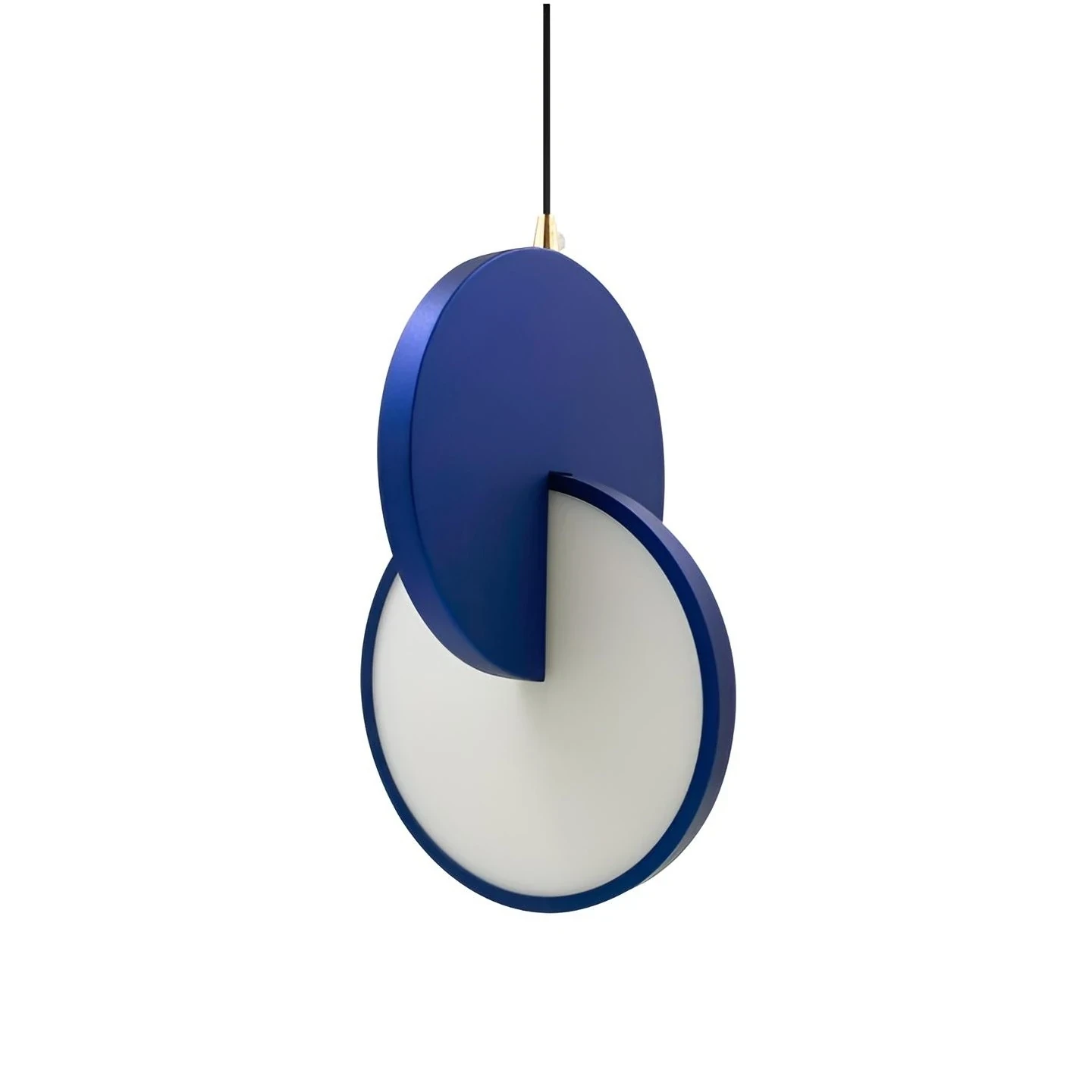 LAMPARA COLGANTE LED 7W 3000K D180MM COLOR AZUL 85-265V METAL + ALUMINIO CABLE 175CM 4