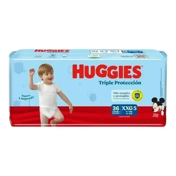 HUGGIES CELESTE TALLA XXG 